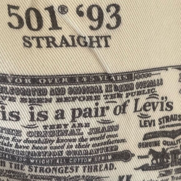 Levis Premium Women Premium 501 93 Floral Print Raw Hem Short Denim Size W 39 L - Picture 5 of 14